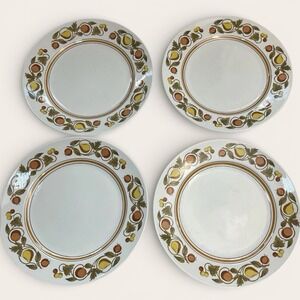 Vintage Franciscan China Pickwick Set Of 4 Dinner Plates Japan Retired 1971 SetB